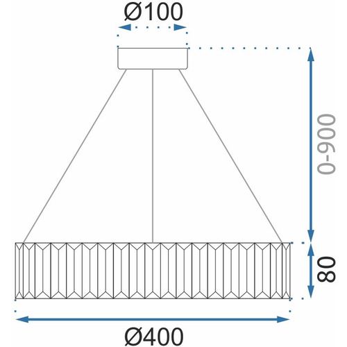 TOOLIGHT KRISTALNA LED STROPNA SVJETILKA APP982-CP slika 8