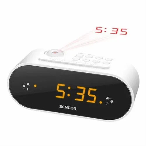 FM radio alarm sa projektorom vremena SENCOR SRC 3100 W beli slika 1