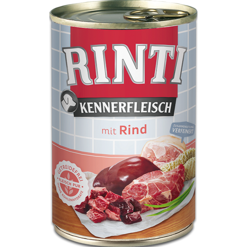 RINTI Kennerfleisch mit Rind, hrana za pse s govedinom, 400 g slika 1