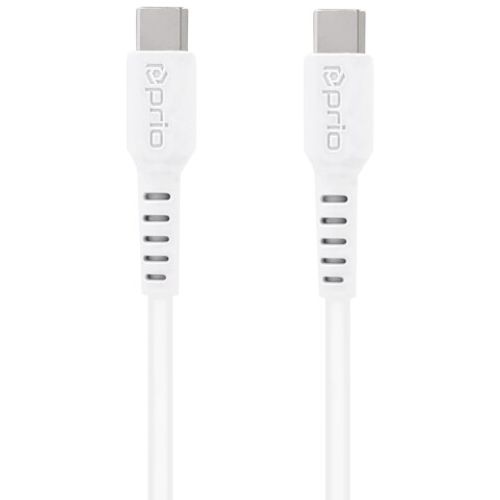 Prio High-Speed Charge & Sync USB C na USB C kabel 5A 2m bijeli slika 1
