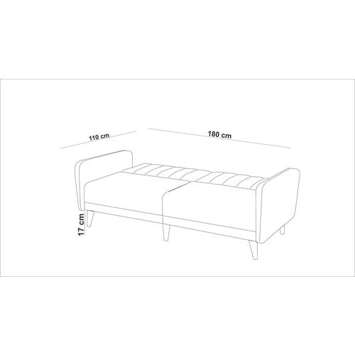 Atelier Del Sofa AQUA-TAKIM3-S  1008 Grey Sofa-Bed Set slika 11