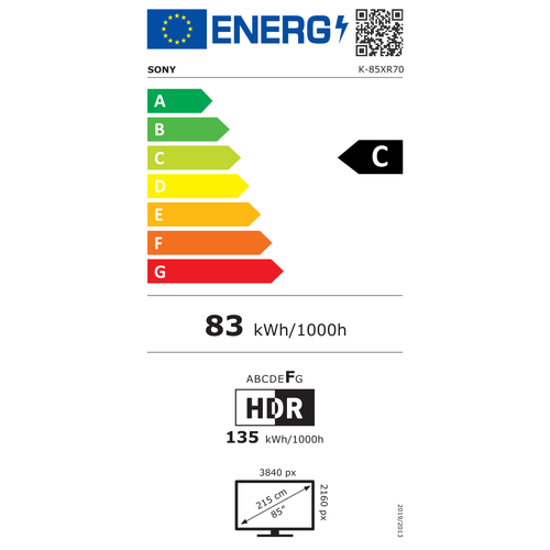 Sony televizor Mini LED UHD K85XR70PAEP slika 2