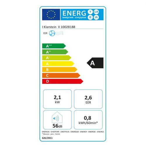 Klarstein Pure Blizzard 3 2G prijenosna klima, Crna slika 2