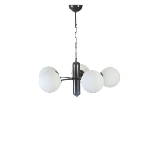 Bankok 5 Li Siyah Beyaz Camlı Avize Black
White Chandelier slika 3