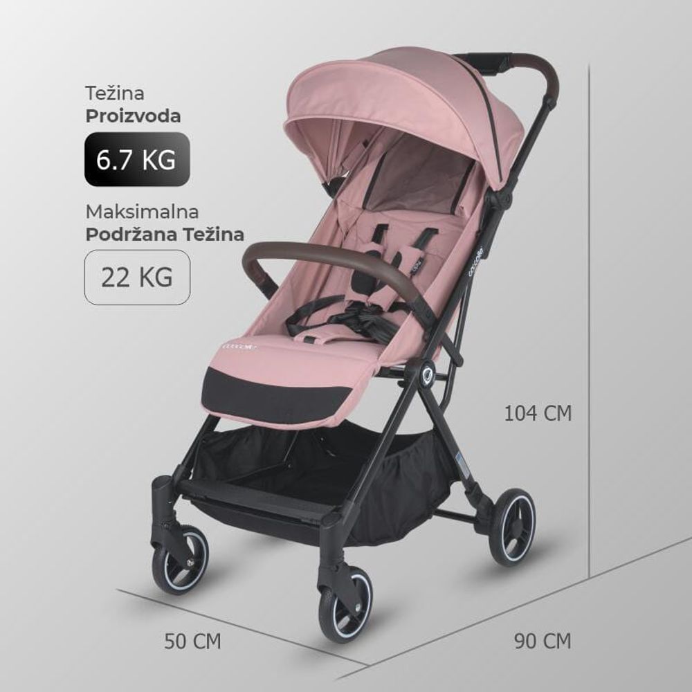 Coccolle® Kolica za bebe Melia, Blush Rose slika 3