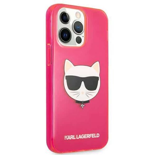 Karl Lagerfeld originalna maska za iPhone 13 Pro Glitter Choupette Fluo slika 4