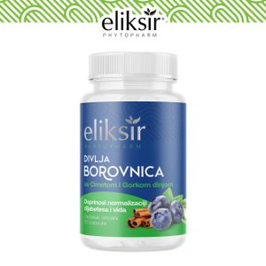 Eliksir Kapsule Divlja Borovnica + Gorka Dinja + Cimet A60