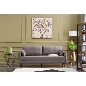 Bella Sofa Bed - Trosjed na razvlačenje, smeđa