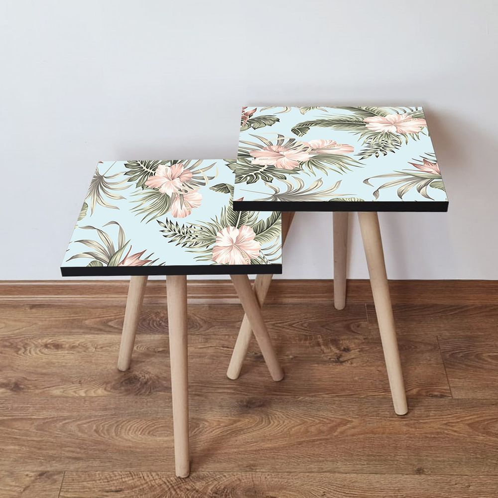 Nesting stolovi 2Shp207 - (2 komada) - boje: plava, zelena, ružičasta slika 1