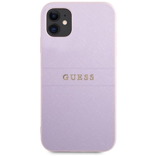 Maska Guess Hc PU Saffiano za iPhone 11 6.1 ljubicasta (GUHCN61PSASBPU) slika 1