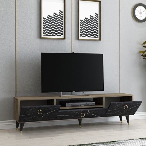 Cavelli - Walnut Walnut
Black TV Stand slika 2