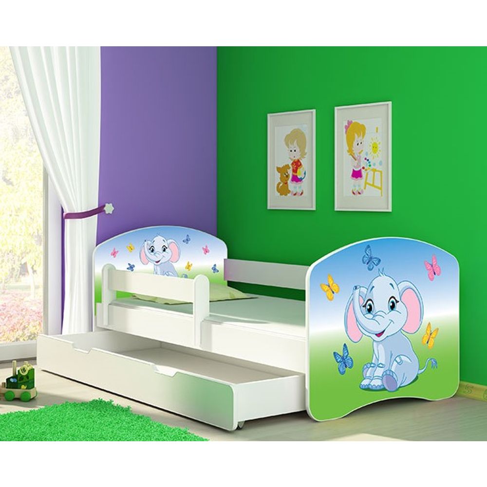 ACMA Dječiji krevet Acma II sa ladicom White - 160x80cm - Dezen 27 slika 1