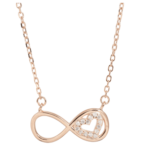 J&B Jewellery 925 Srebrna ogrlica Q2-Rose gold