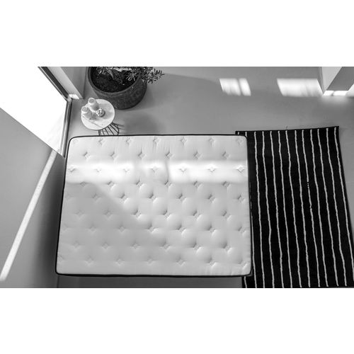 Woody Fashion Madrac, Bijela boja Sivo, Greypedic 100x200 cm Single Size Ultra Firm Mattress slika 1