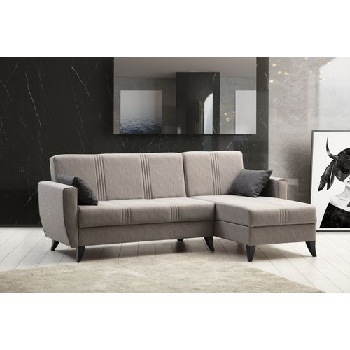 Zaden L - Light Grey Light Grey Sofa Set slika 2