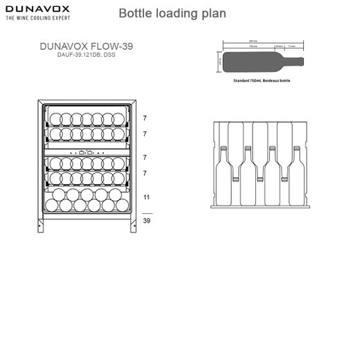 DAUF-39.121DSS DUNAVOX vinska vitrina slika 5