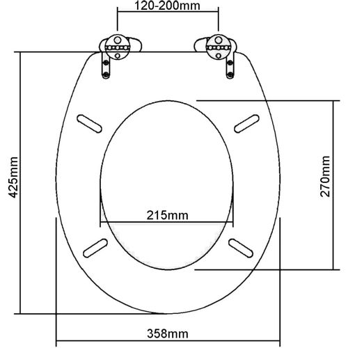 Sjedalo za WC školjku MDF tiho zatvaranje i jednostavni dizajn slika 16