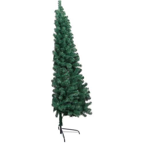 Umjetna polovica božićnog drvca sa stalkom zelena 180 cm PVC slika 11