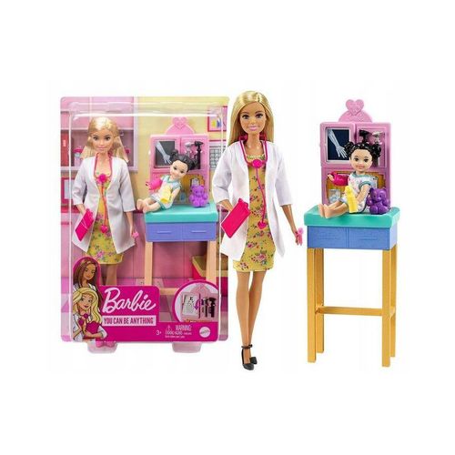 Barbie lutka Pedijatar Set slika 1