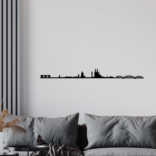 Wallity Metalna zidna dekoracija, Cologne Skyline slika 3