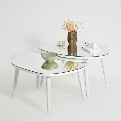 Gusto - White White Nesting Table (2 Pieces) slika 1