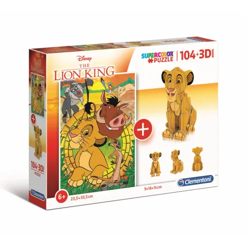 Clementoni puzzle 104 kom + 3D model SORT slika 9