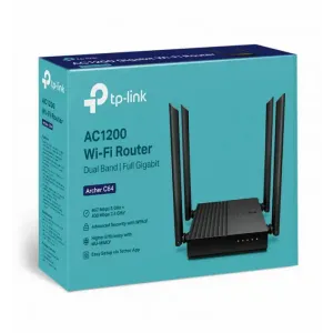 TP-Link Wireless Router Archer C64 AC1200 MU-MIMO 4x ext antena/1WAN/4LAN
