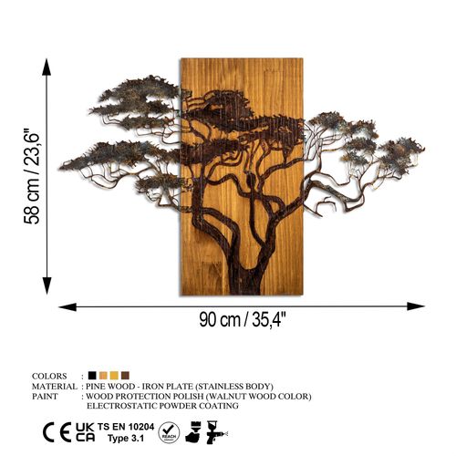 Wallity Zidna dekoracija drvena, Acacia Tree - 387-A slika 9