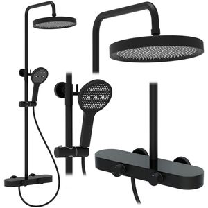 REA Creo Black tuš set