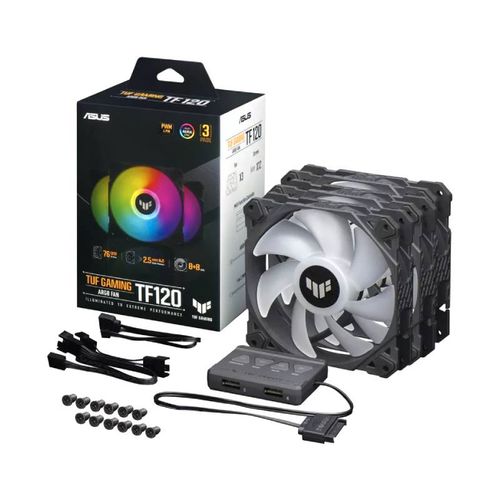 ASUS TUF GAMING TF120 ARGB BLACK EDITION 3IN1 ventilator slika 3