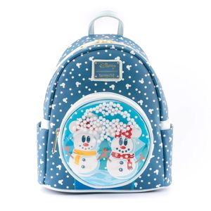 Disney Snowman Minnie Mickey Snow Globe Mini Backpack