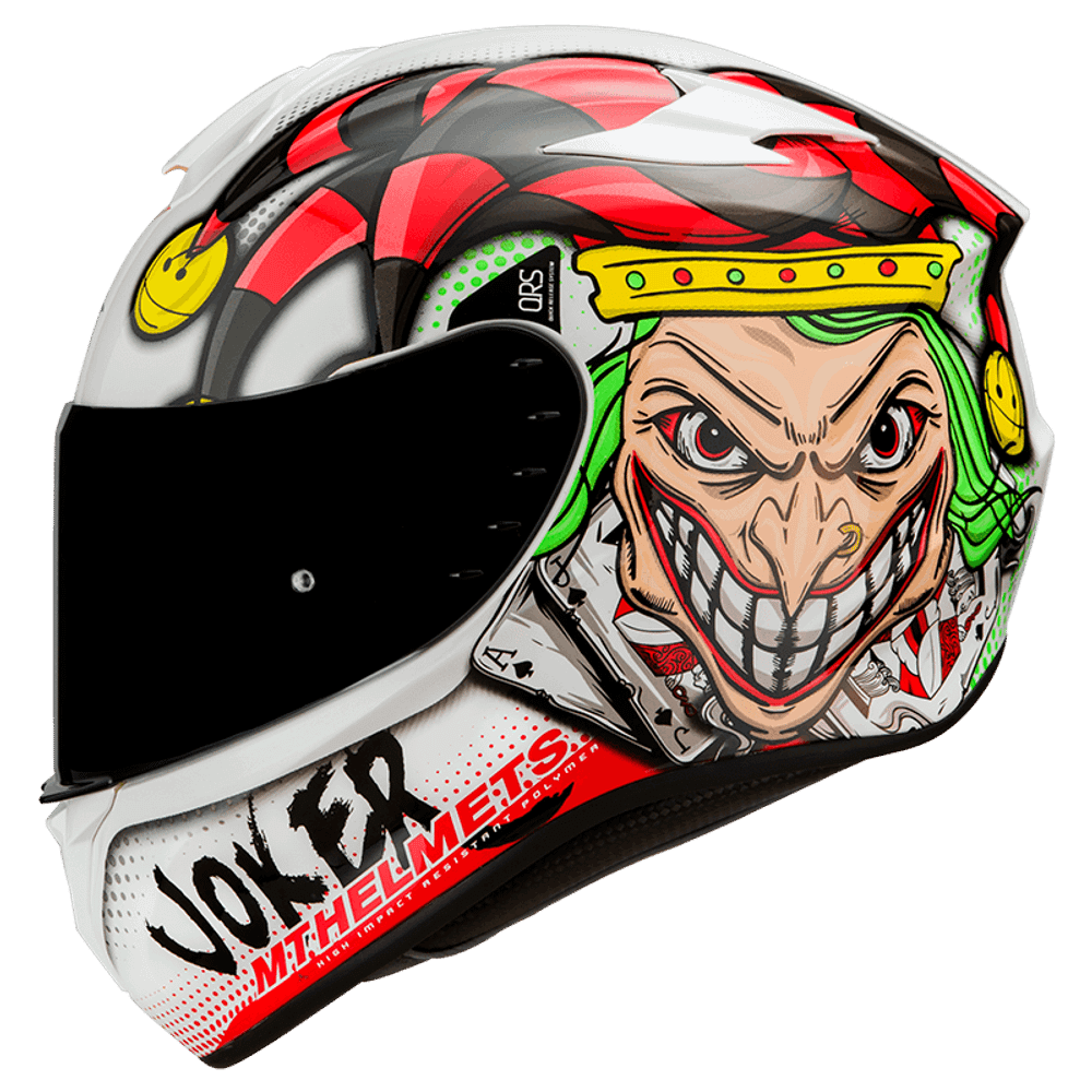 MT Helmets vizir za moto kacigu MT Targo Joker White slika 2