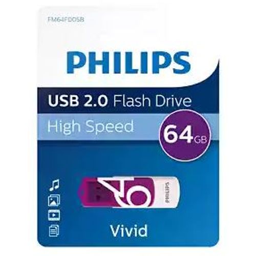 Philips USB  memorija 2.0 64GB Vivid Edition Purple slika 2