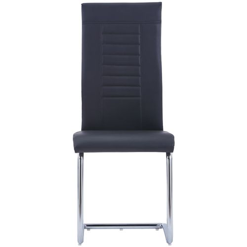 Konzolne blagovaonske stolice od umjetne kože 6 kom crne slika 14