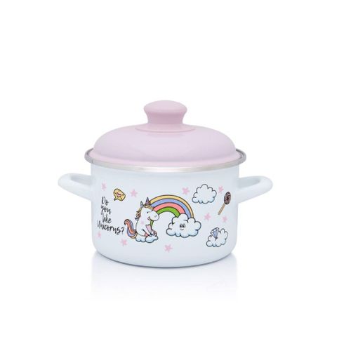 Metalac duboka posuda Pink Unicorn 16cm/2lit slika 1