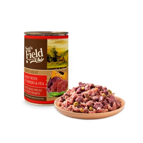 SAM´S FIELD True Meat Govedina s Bundevom i Graškom, 400 g slika 1