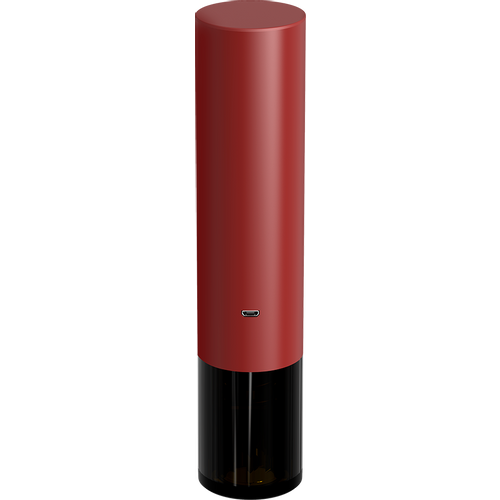 Prestigio Valenze, smart wine opener, simple operation with 2 buttons, aerator, vacuum stopper preserver, foil cutter, opens up to 80 bottles without recharging, 500mAh battery, Dimensions D 48.5*H220mm, red color slika 5