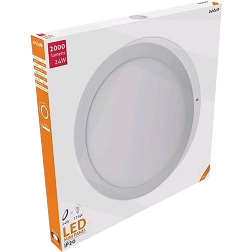 Avide Plafonjera LED, 24W, 2000 lm, 4000K, IP20 - ACSMNW-R-24W-ALU slika 2