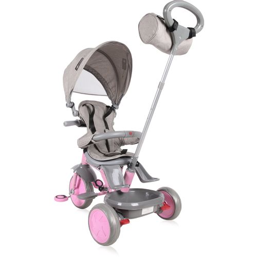 LORELLI LUCKY CREW Dječji Tricikl Grey/Pink (12 - 36 mj/20 kg) slika 3