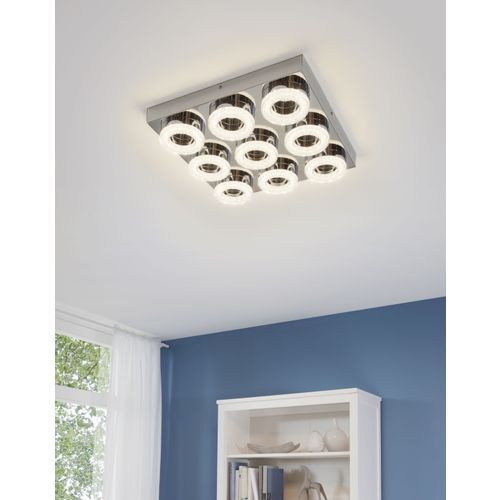 Eglo Fradelo zidna/stropna/9, led, 9x4w, krom/kristal  slika 2