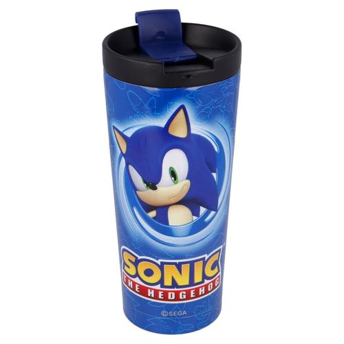 Sonic the Hedgehog Putna Šalica za Kavu od Nehrđajućeg Čelika - 425ml slika 1