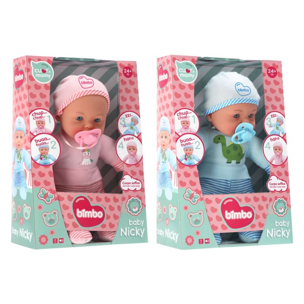GLOBO Bimbo Mekana lutka Baby Nicky 30cm slika 4