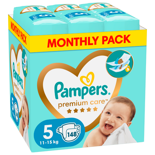 Pampers Premium Care mesečno pakovanje pelena XXL slika 5