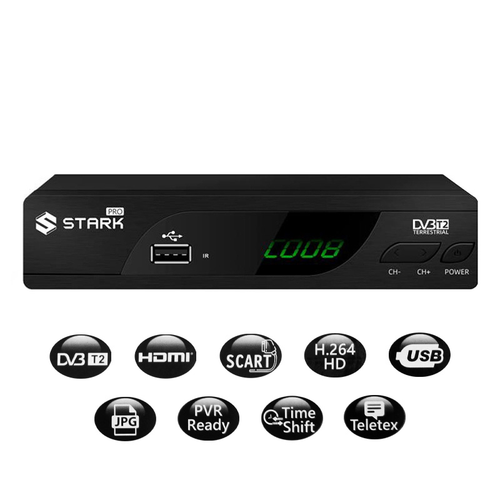 Set Top BOX STARK PRO DVB-T2 crni slika 1