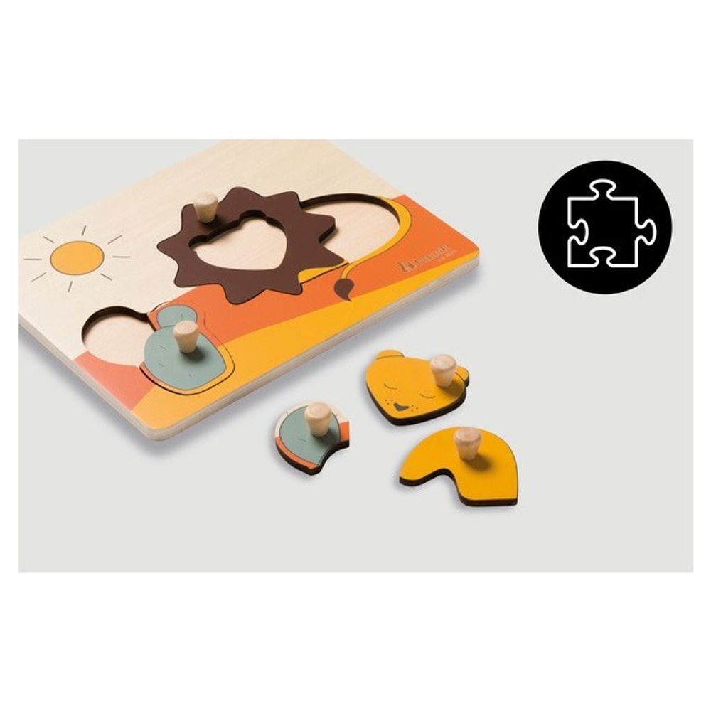 Hauck Drvena slagalica Puzzle N Sort - Lav slika 4