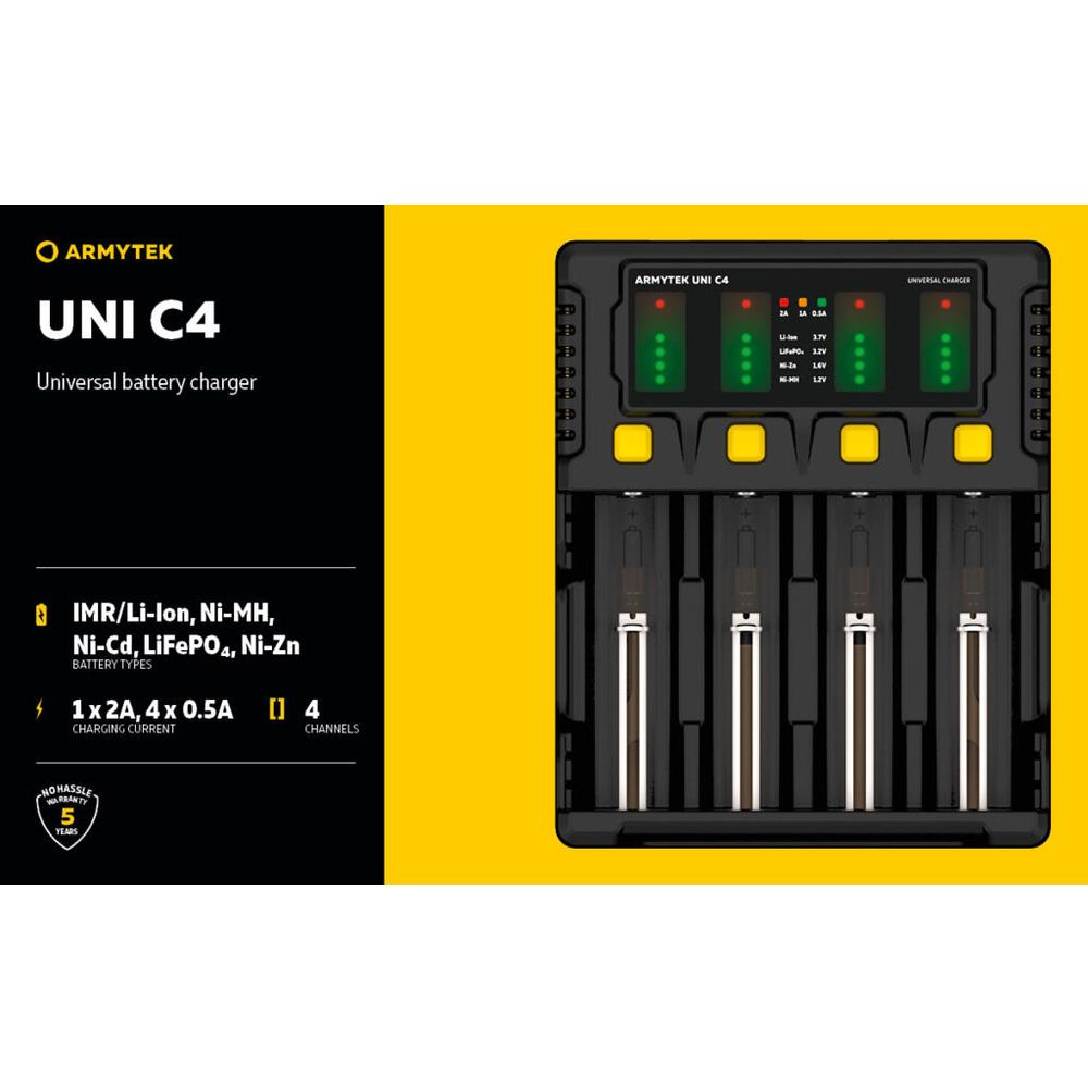 Armytek Univerzalni punjač za baterije UNI C4 slika 5