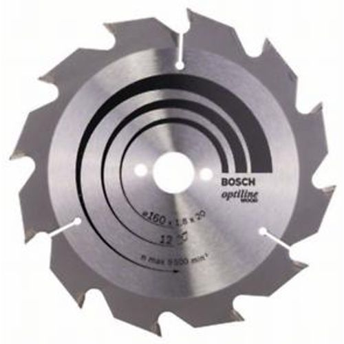 Bosch List kružne pile PRO Wood Circular Saw Blade, 160x20/16x1,8 mm, 12 zubaca slika 1