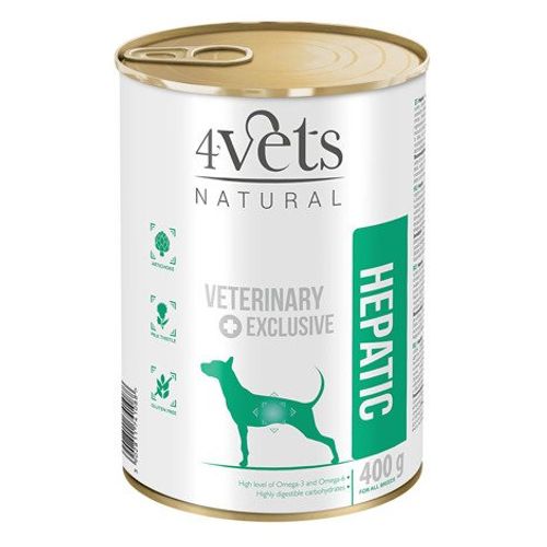 4Vets Natural Dog Veterinarska Dijeta Hepatic 400g slika 1