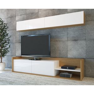 Woody Fashion TV jedinica, Kale - Teak, White