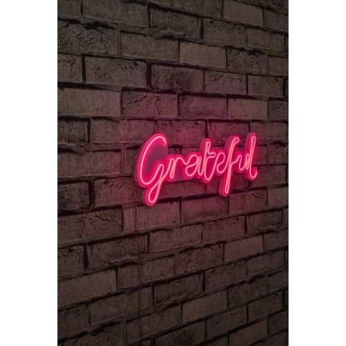 Wallity Ukrasna plastična LED rasvjeta, Grateful - Pink slika 10